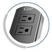 CDP XVU212 Inversor Automotriz 2OOW, 2 salidas nema 5-15R I2OVAC. 1 TYPE C PD Output (5Vdc @-12Vdc), 1 QC3.0 (5Vdc-12Vdc), 2 USB 3.4A imagen 2