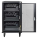 Manhattan Laadtrolley voor 30 laptops (tot 16"), laden via interne AC-adapters (EU) (installatie van voedingskabels van apparaten vereist), geschikt voor ALLE laptops, iPad, MacBook en Chromebook, vakken 380×30×280 mm, landkast, afsluitbaar