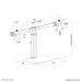 Neomounts FPMA-D865DBLACK Monitorstandaard Gasgeveerd Zwart