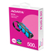 ADATA SC740 500 GB USB Tipo C 3.2 Gen 2 (3.1 Gen 2) Negro, Azul