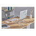 Manhattan Soporte ergonómico, plegable en seis posiciones, para laptops y otros dispositivos de hasta 15.6" y 5 kg, ligero, aluminio de alta calidad con revestimiento UV, ventilado, plata