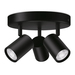 WiZ 3 spots Imageo rond - Gekleurd en Wit licht - GU10 - zwart