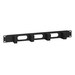 Intellinet Panel Administrador de Cable 19" 1 U, 4 arillos plásticos cortos, Negro