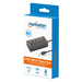 Manhattan 180887 nodo concentrador USB 3.2 Gen 1 (3.1 Gen 1) Type-A 5000 Mbit/s Negro