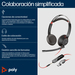 POLY Auriculares estéreo Blackwire 5220 + conector de 3,5 mm + adaptador USB-C/A