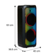 Salora PartySpeaker XXL1 Stereo portable speaker Black 120 W thumbnail 7