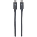 Manhattan Cable USB-C a USB-C, 50 cm, macho a macho, 10 Gbps (USB 3.2 Gen 2 / USB 3.1), 3 A (carga rápida), negro, garantía de por vida, equivalente a USB31CC50CM imagen 4