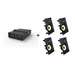 Vivolink Audiopack Subwoofer + 4 x premium in-wall speakers – (Limited Bundle Pack Offer) Black Wired 110 W thumbnail 1