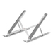 Manhattan Soporte ergonómico, plegable en siete posiciones, para laptops y otros dispositivos de hasta 15.6" y 5 kg (11 lbs.), ligero, aluminio de alta calidad, ventilado, color plateado