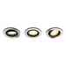 Philips Hue Milliskin inbouwspot White Ambiance - rond - Aluminium - 3-pack