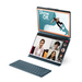 Lenovo Yoga Book 9 Híbrido (2-en-1) 33.8 cm (13.3") Pantalla táctil 2.8K Intel® Core™ i7 i7-1355U 16 GB LPDDR5x-SDRAM 1 TB SSD Wi-Fi 6E (802.11ax) Windows 11 Home Verde azulado