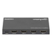 Manhattan Alterna entre tres entradas HDMI en una salida HDMI (3x1), 4K60Hz, 18G, conmutación automática y manual, mando a distancia por infrarrojos, negro