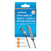 Manhattan Conector adaptable de USB-A macho a USB-C macho, dos puertos USB-C hembra y dos puertos USB-A hembra, USB SuperSpeed a 5 Gbps (USB 3.2 Gen 1), alimentación por bus, aluminio, gris espacial