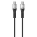 Manhattan USB-C macho a USB-C macho, 2 m (7 ft), USB4 Gen 3x2, 8K@60Hz pantalla única / 4K@60Hz pantalla doble, compatible con Thunderbolt 4, Power Delivery 3.1 compatible con versiones anteriores de 140/100/65 W, negro