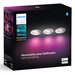 Philips Hue Xamento badkamer inbouwspot White and Color - Chroom - Rond 3-pack