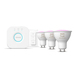 Philips Hue White and Color GU10 Starter Pack - 3 lampen + Bridge + Dimmer