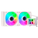 itek HYDRO CUBE 240W Processor Liquid cooling kit 12 cm White thumbnail 1