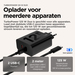 Motorola TurboPower Oplader 125W met 2 Poorten + Usb C kabel