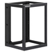 Intellinet Rack abierto de 19" para montaje en pared, 4 postes, 15U, Marco abatible, 15 Unidades, 600 mm de profundidad, ensamblado, negro RAL 9004