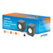 Manhattan 2600 Series Speaker System, Two Speakers, Black/Orange, USB for Stereo Audio and Power, Output: 2x 3W, Decent Sound, Integrated rotary volume control, USB-C/USB-A Adapter, Cable 1.4m, Three Year Warranty thumbnail 9