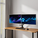 ACT AC8344 Monitorarm 32 inch met gasveer en crossbar voor 2 monitoren