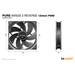 be quiet! Pure Wings 3 120mm | PWM Reverse Triple-Pack Computer case Fan 12 cm Black 3 pc(s) thumbnail 4