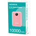 ADATA C100 Polímero de litio 10000 mAh Rosa imagen 6