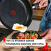 Tefal Ceramic Control Grey hapjespan 24 cm + deksel