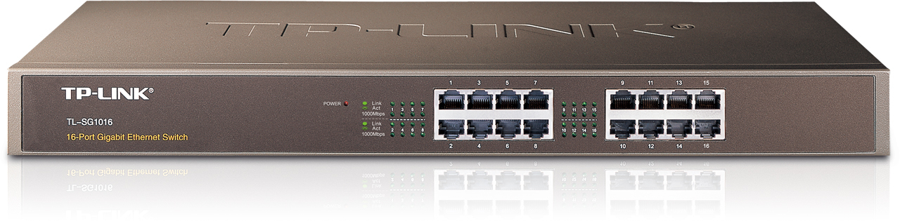 TP-Link TL-SG1016 Unmanaged Brown