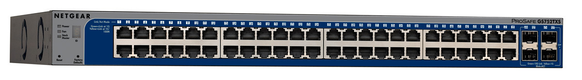 NETGEAR 52-Port Gigabit Stackable Smart Switch (GS752TXS)