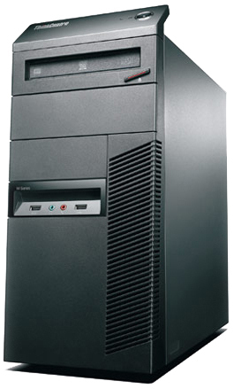 Lenovo ThinkCentre M81 Intel® Core™ i3 i3-2120 2 GB DDR3-SDRAM 320 GB Windows 7 Professional Tower PC Black
