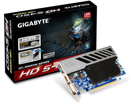 GIGABYTE R545SGI graphics card AMD Radeon HD5450 1 GB GDDR3