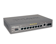 D-Link DES-3010FA Managed 8-Port 10/100 Switch + 1 Gigabit Port + (1) 100BASE-FX MMF Port