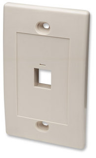 1 OUTLET IVORY WALL PLATE