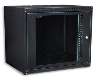 Intellinet 601382 rack cabinet 9U Wall mounted rack Black
