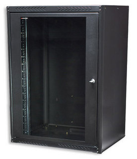 Intellinet 601467 rack cabinet 16U Wall mounted rack Black