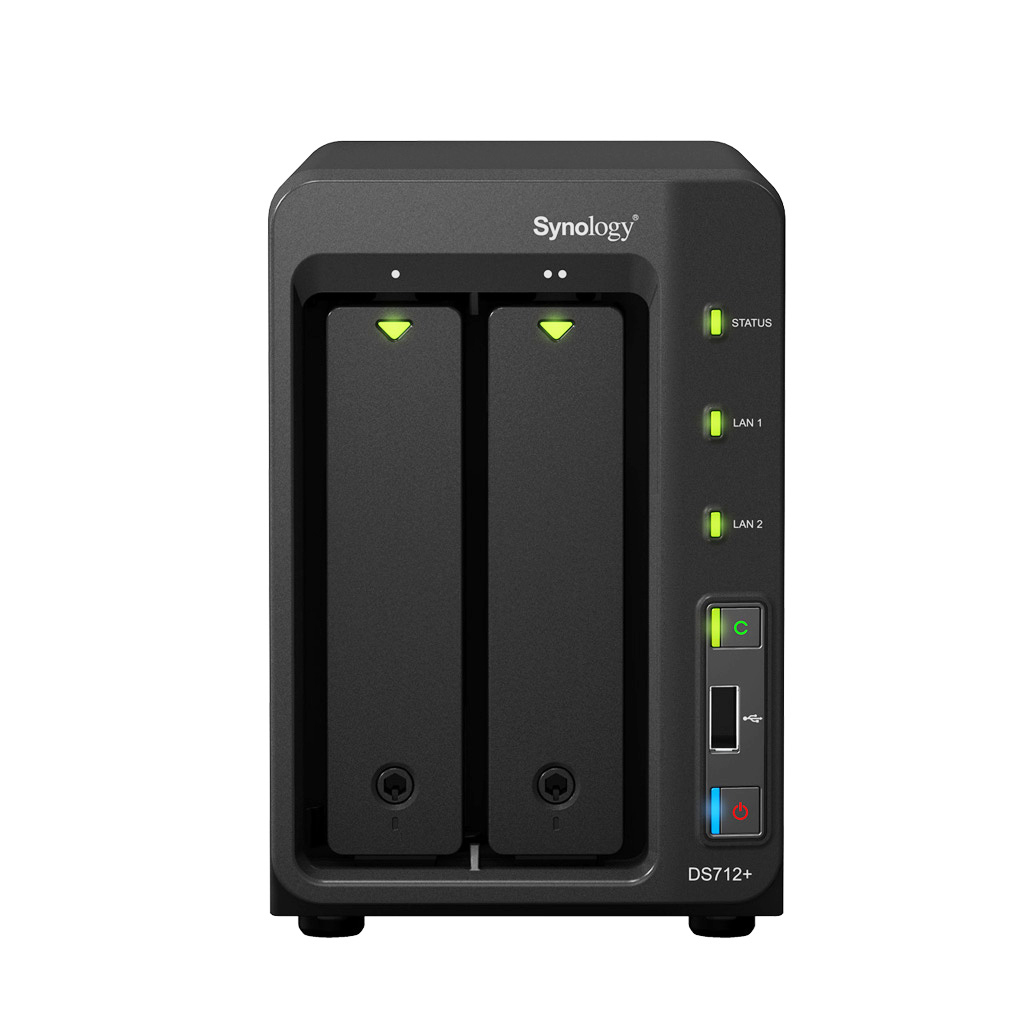 QNAP DS712+ NAS/storage server 1 GB DDR3 0 TB Black