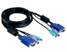 D-Link 4.5m PS/2, VGA KVM cable Black