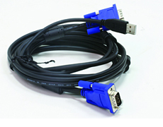 D-Link 4.5m USB/VGA KVM cable Black
