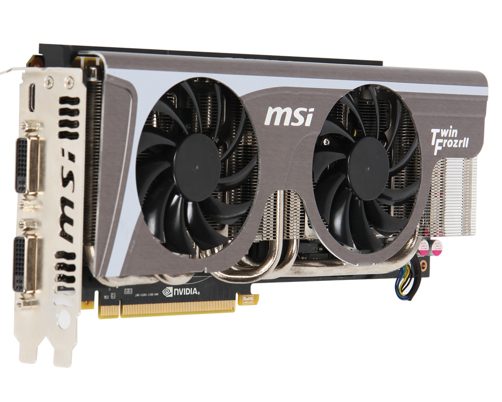 MSI N570GTXTWINFROZRIIOC graphics card NVIDIA GeForce GTX 570 1.25 GB GDDR5