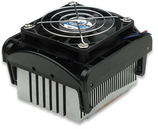 Manhattan 701785 computer cooling system Processor Cooler 7 cm Black, Silver image 1