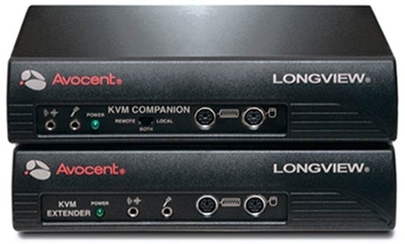 Vertiv LongView 830 Companion Extender KVM switch Black