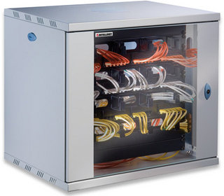 Intellinet 710763 rack cabinet 10U Wall mounted rack Grey