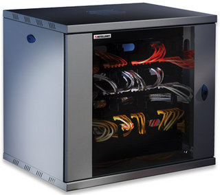Intellinet 710817 rack cabinet 10U Wall mounted rack Black