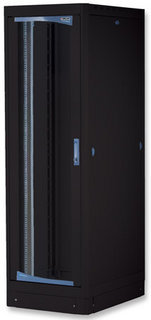Intellinet Network Cabinet - Free Standing, 42U, 800mm Deep, Black, Assembled, Max 500kg, Server Rack, 19", Three Year Warranty