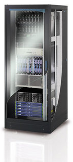 Intellinet Network Cabinet - Free Standing, 27U, 1000mm Deep, Black, Assembled, Max 700kg, Tempered Glass Door, Perforated Rear, Server Rack, 19", Three Year Warranty