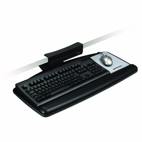 3M Adjustable Keyboard Tray AKT65LE - Keyboard/mouse arm mount tray - black