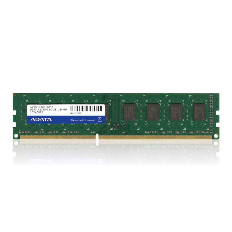 ADATA AD3U1333B1G9-S memory module 1 GB 1 x 1 GB DDR3 240-pin DIMM