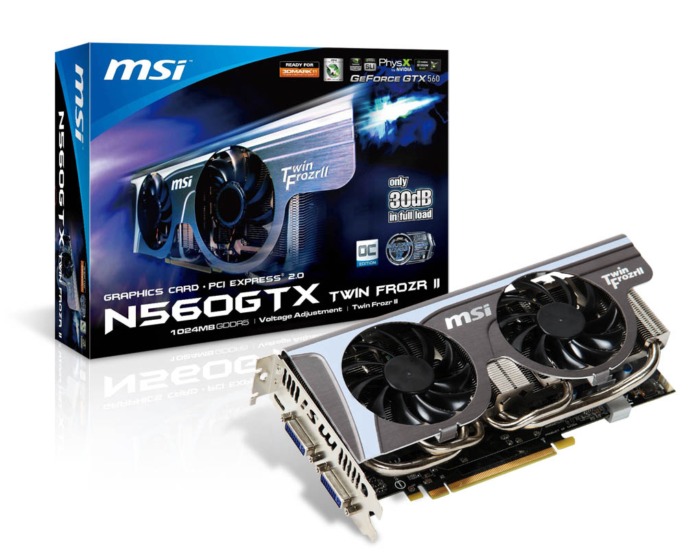 MSI GeForce GTX 560 Twin Frozr II 1024MB NVIDIA 1 GB GDDR5