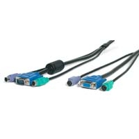 StarTech.com 6 ft Black PC99 3-in-1 Console Extension Cable KVM cable 1.83 m